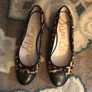 Super cute sam Edelman leopard flats